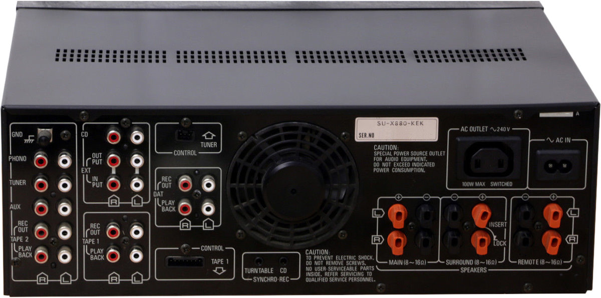 つなぎ　Technics su-x880 Technics SU-X880 Amplifier - YouTube