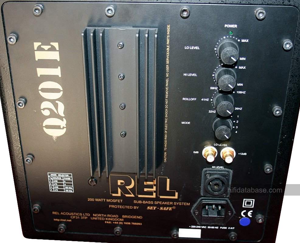 REL Q201E HiFi Database Subwoofers